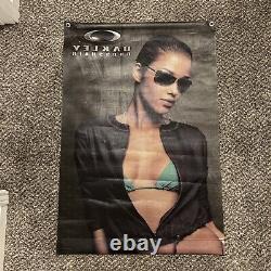Vintage Oakley Sunglasses Crosshair Store Display Sign Canvas 27 X 40