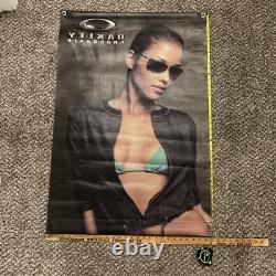 Vintage Oakley Sunglasses Crosshair Store Display Sign Canvas 27 X 40