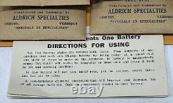 Vintage Original 1920's 30's Nu-day Battery Reviver Dealer Display / Sign Nos