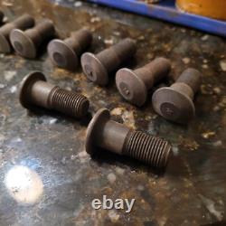 Vintage Original 1928 1947 National Wheel Parts Display Rack Sign W Cups Parts