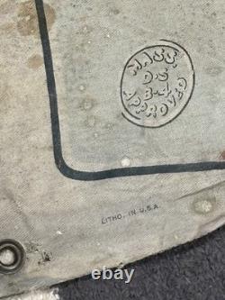 Vintage Original MOBILOIL FILPRUF Bottle Gargoyle Canvas Banner Oil Gas Sign