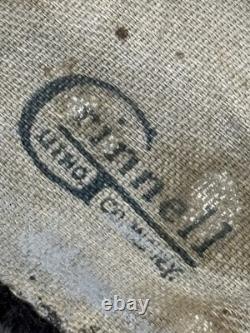 Vintage Original MOBILOIL FILPRUF Bottle Gargoyle Canvas Banner Oil Gas Sign