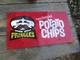 Vintage PRINGLES Potato Chips Metal Sign Store Display RARE 21 1/2 X 12 rough