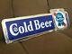 Vintage Pabst Blue Ribbon PBR Cold Beer STORE DISPLAY ADVERTISEMENT Sign 1960's