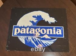 Vintage Patagonia Japanese Katsushika Hokusai Wave Store Display Sign Hawaii