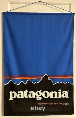 Vintage Patagonia Original Retail Hang Down Display Sign Flag Banner 26 X 35