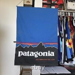 Vintage Patagonia Original Retail Hang Down Display Sign Flag Banner 26 X 35