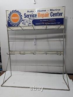 Vintage Permatex Service Repair Center Display Sign Rack Daytona Nascar 300