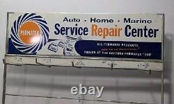 Vintage Permatex Service Repair Center Display Sign Rack Daytona Nascar 300