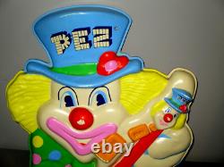 Vintage Pez Clown Face-3d-store Counter Display-plastic Mold Sign Candy Toy-19