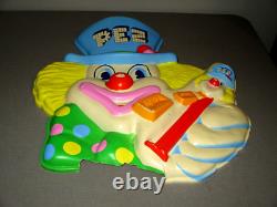 Vintage Pez Clown Face-3d-store Counter Display-plastic Mold Sign Candy Toy-19