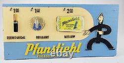 Vintage Pfanstiehl Phonograph Needles Store Sign+Samples Kirby Cogeshall Steinau