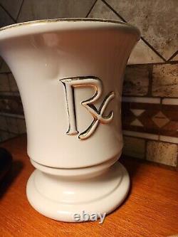 Vintage Pharmacy Apothecary Drug Store Giant Display Rx Mortar & Pestle RARE