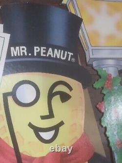 Vintage Planters Mr. Peanut 50 Tall Cardboard Store Display Season Greetings