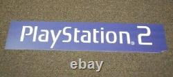 Vintage Playstation 2 Store Display Sign Hard Foam Double Sided 36