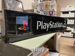 Vintage Playstation 2 Video Game Console Light up Sign Store Display WORKS