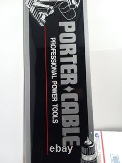 Vintage Porter-Cable Metal Embossed Sign Hardware Display Advertising RARE