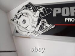 Vintage Porter-Cable Metal Embossed Sign Hardware Display Advertising RARE