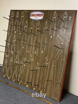 Vintage Proto Challenger Hardware Store Tool Board No. 143 For Pliers 24 x 24