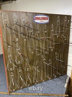 Vintage Proto Challenger Hardware Store Tool Board No. 143 For Pliers 24 x 24
