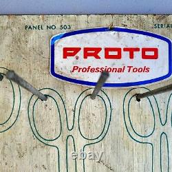 Vintage Proto Tools Dealer Display Panel No 503 Serial #169