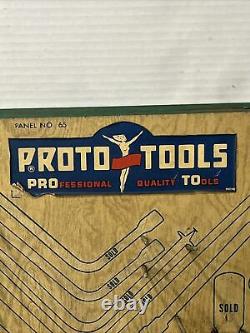 Vintage Proto Tools Dealer Display Rack Picks Pliers Etc. Panel No 65