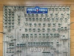 Vintage Proto Tools Hardware Store Wrench Socket Tool Display Rack / Organizer