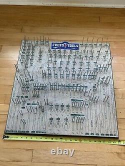 Vintage Proto Tools Hardware Store Wrench Socket Tool Display Rack / Organizer