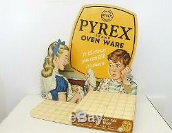 Vintage Pyrex Dish 3-D Pop-Out Store Display Cardboard Sign Advertising Store