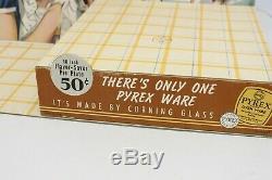 Vintage Pyrex Dish 3-D Pop-Out Store Display Cardboard Sign Advertising Store