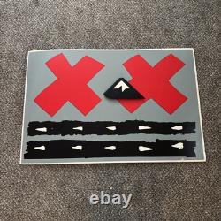 Vintage Quiksilver Store Display Sign Single Sided Board 42x28 Surf Skate 3D