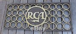 Vintage RCA Phonograph Electronics Victor Store Display Wall Sign Advertising