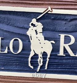 Vintage Ralph Lauren Polo Wood Display Store Sign 36 x 11 x 1.5 Board Pony