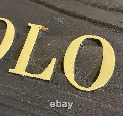 Vintage Ralph Lauren Polo Wood Display Store Sign 36 x 11 x 1.5 Board Pony