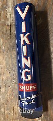 Vintage Rare Original Viking Snuff Tobacco Can Dispenser Store Metal Display