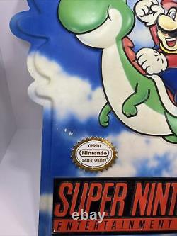 Vintage Rare large store display sign original Nintendo Super Mario Bros Yoshi
