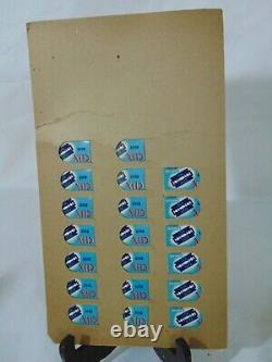 Vintage Razors Blade Shaving Store Display Advertising Clix Blue Double Edge