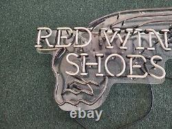 Vintage Red Wing Shoes Neon Sign Advertising