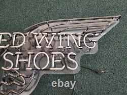 Vintage Red Wing Shoes Neon Sign Advertising