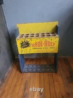 Vintage Redi-Bolt Tractor Supply House Hardware Store Display Storage Center old