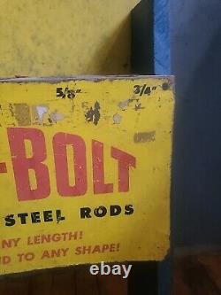 Vintage Redi-Bolt Tractor Supply House Hardware Store Display Storage Center old