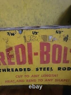 Vintage Redi-Bolt Tractor Supply House Hardware Store Display Storage Center old