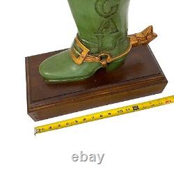 Vintage Regal Boots Western Wear Shoe Store Display Old Advertising Trade Sign