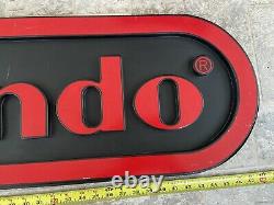 Vintage Retro 4ft Nintendo Store Display Sign Black & Red 1980s