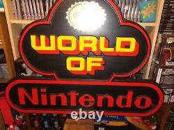 Vintage Retro Nintendo Store Display Sign Black & Red 1980s