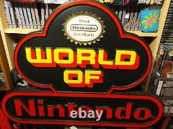 Vintage Retro Nintendo Store Display Sign Black & Red 1980s