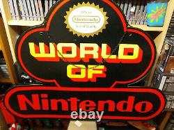 Vintage Retro Nintendo Store Display Sign Black & Red 1980s