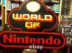 Vintage Retro Nintendo Store Display Sign Black & Red 1980s