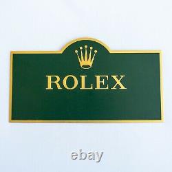 Vintage Rolex Store Display Sign 10.25 x 4.75 Watch Sign