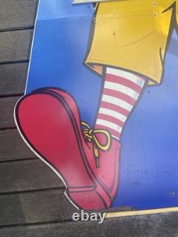 Vintage Ronald McDonald Life size Happy Meal In-Store Display Sign 5' Tall RARE